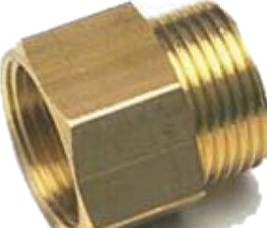 Fix-Pro Spidsmuffe 1/2-3/8" Messing Dzr