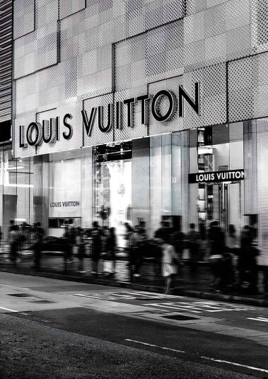 Louis Vuitton butikk veggplakat