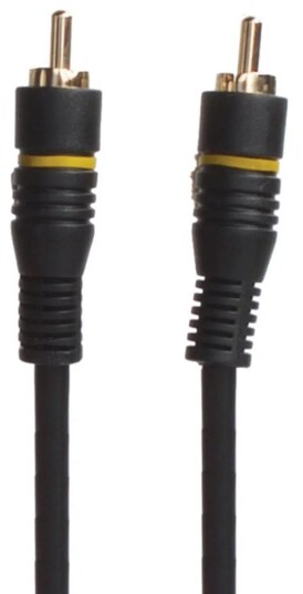 Sinox SX Composite Video Kabel 1m Sort Sinox SX Composite Video Kabel 1m Sort