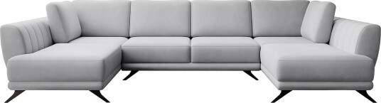 Katun Sovesofa Dobbeltsjeselong Hvit/Lysegrå