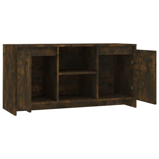 vidaXL TV-benk røkt eik 102x37,5x52,5 cm sponplate