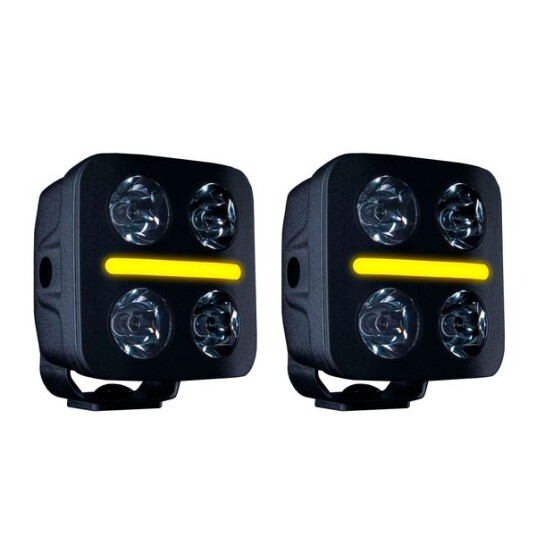 Ekstralys Strands Nuuk D Line QB 3   Rund / 9 cm / 40W / Off road 2 stk