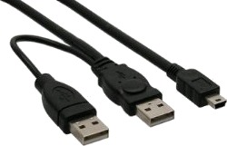 Inline 33107X 1 M Mini Usb B 0,48 Gbit/S Svart