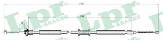 Bremsewire LPR C0521B