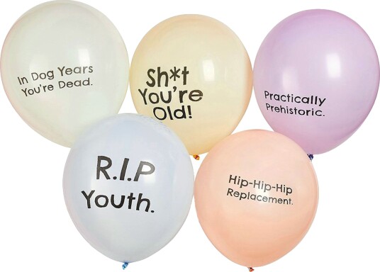 Club Green Hootyballoon Ballonger Sh*t You're Old 5-pakning HBAF103