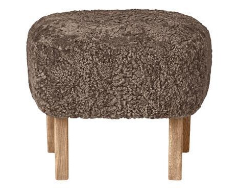 Audo Ingeborg Ottoman Natural Oak/Saueskinn Sahara
