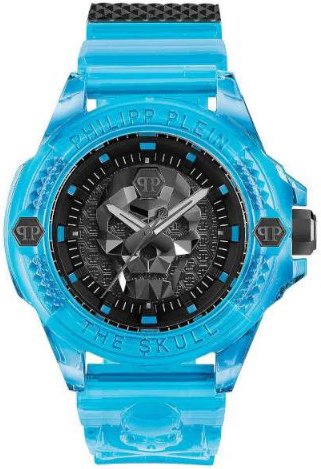 Philipp Plein Herreklokke PWWAA0724 The Skull Sort/Stål Ø44 mm