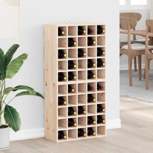 vidaXL Vinhylle 2 pcs Naturlig 56 x 25 x 56 cm Massiv furu