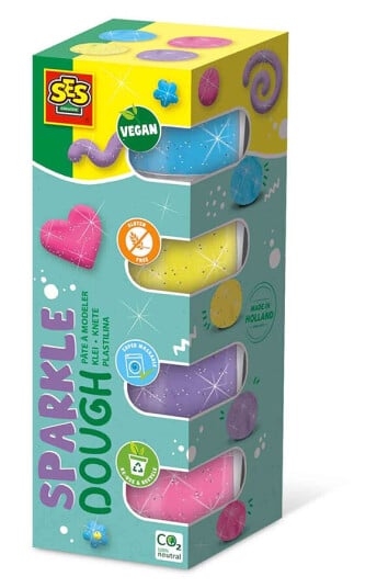 SES Creative Dough Feel Good Sparkle 4x90gr S00515