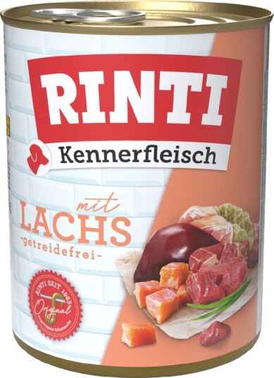 Rinti Våtfôr Kennerfleisch Laks 6 X 800 G Rinti Våtfôr Kennerfleisch Laks 6 X 800 G