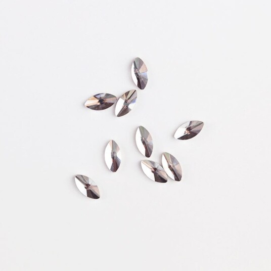 Brillbird Norge Rhinestone 10stk   Navette 3x6mm