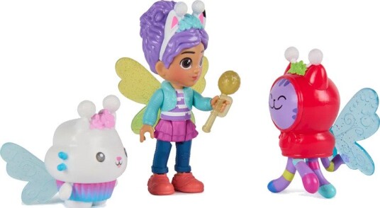 Gabby"s Dollhouse Fairy Friends Figur Gavesett med Overraskelses Tilbehør Gabby"s Dollhouse Fairy Friends Figur Gavesett med Overraskelses Tilbehør