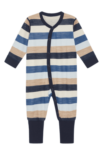 Hust And Claire Hust & Claire Manu WIde Stripe ull/bambus heldress cloud blue 68