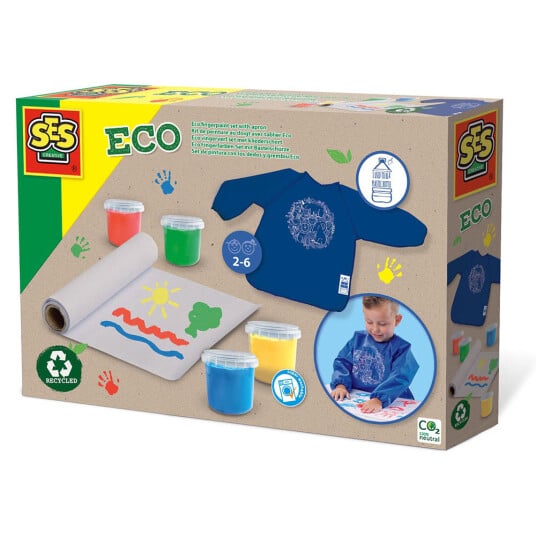 Ses Creative ECO Fingermalingsett inkl. malekittel