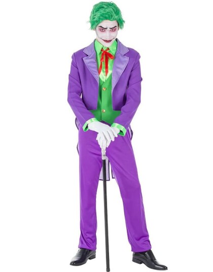 Evil Genius The Joker Inspirert Kostyme til Herre XX Large Evil Genius The Joker Inspirert Kostyme til Herre XX Large