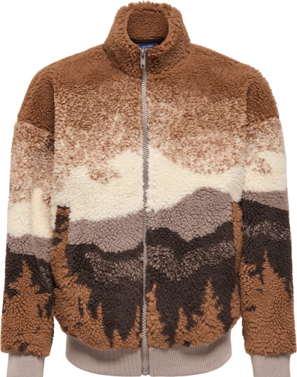 ONLY & SONS Osjadam Life Ovz Sherpa Bomber Sweat Brown 146 152