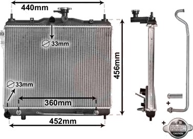 VAN WEZEL 82002102 Radiator motorkjøling VAN WEZEL 82002102 Radiator motorkjøling