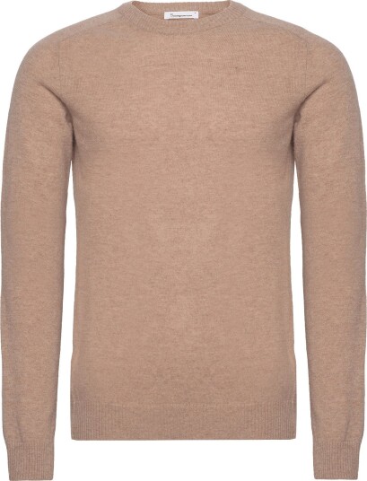 Knowledge Cotton Apparel Lambswool Crew Neck KELP MELANGE 3XL Knowledge Cotton Apparel Lambswool Crew Neck KELP MELANGE 3XL