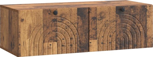 Vegghengt TV skap Gammelt tre 99 x 41 x 30 cm Konstruert tre Vegghengt TV skap Gammelt tre 99 x 41 x 30 cm Konstruert tre
