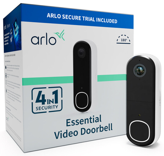 Arlo Essential2 WiFi Ringeklokke Med Kamera Full Hd