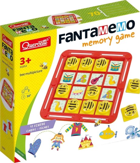 Quercetti Fantamemo Bee Bildeog Hukommelsesspill for Barn 3+