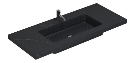 Dansani Calidris Unique Møbelservant 120,5x50,5 cm, Charcoal Soapstone