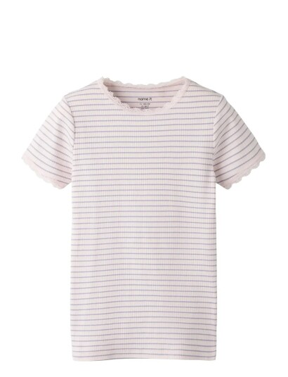 Name It Nkffensina Ss Slim Top Pb Pink 158 164