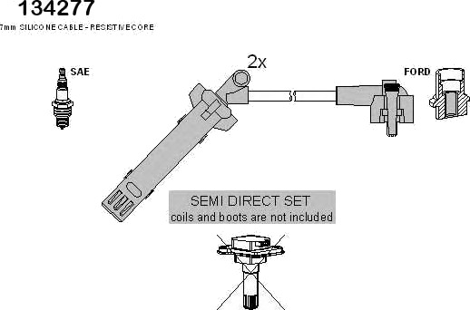 Tennplugg kabelsett HITACHI 134277