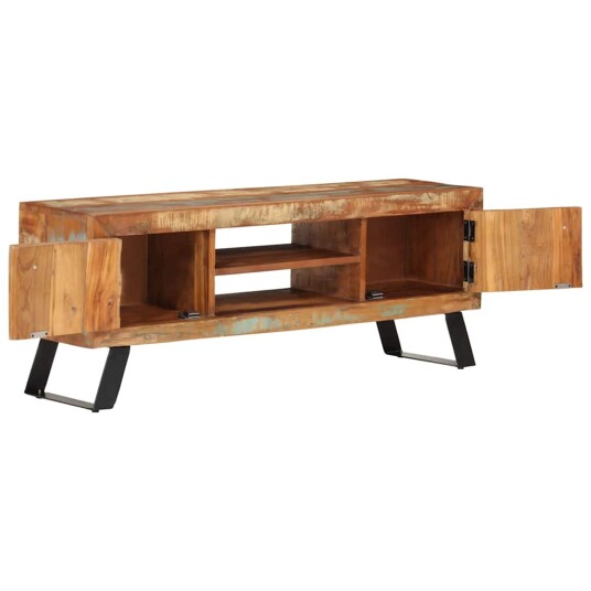 TV benk 112x30x45 cm gjenvunnet heltre TV benk 112x30x45 cm gjenvunnet heltre