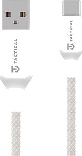 Tactical Stitch Thread-Kabel Usb-A/Usb-C 2 M Hvit