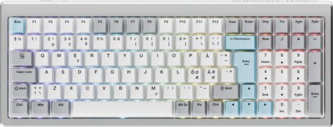Ducky Cushion 98 Silver Gamingtastatur Nordisk Sølv DKCUS2598-DSFIPHCC4S1