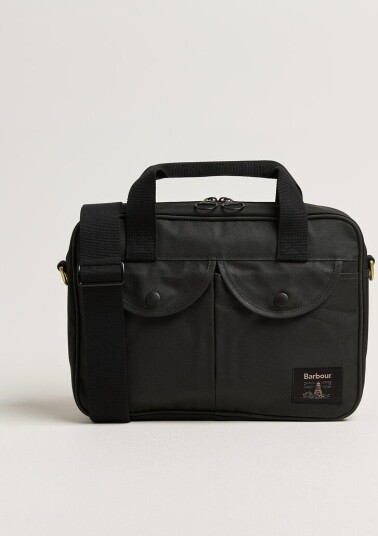 Barbour Lifestyle Field Wax Laptop Bag Sage