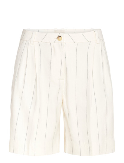 GANT Pinstripe Linen Shorts - White - 42
