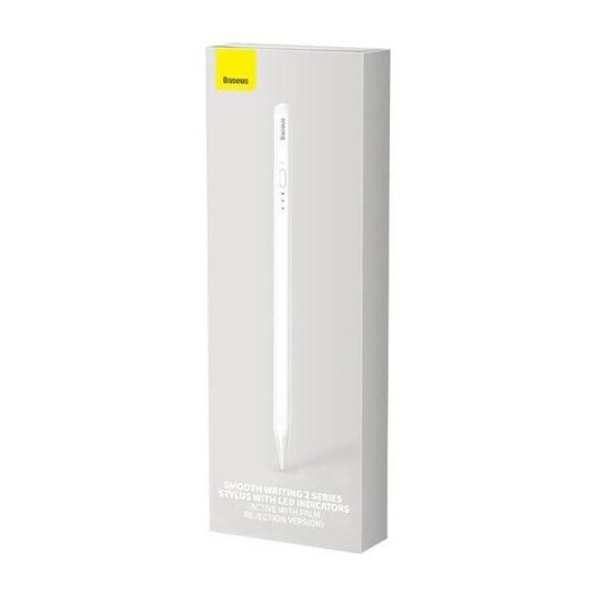 Baseus Stylus Baseus Stylus Aktiv Penn Med Batteriindikator (Hvit) Baseus Stylus Baseus Stylus Aktiv Penn Med Batteriindikator (Hvit)