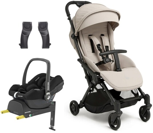 Beemoo Easy Fly Lux 4 Trille inkl Maxi-Cosi CabrioFix Babybilstol & Base Sand Beige Beemoo Easy Fly Lux 4 Trille inkl Maxi-Cosi CabrioFix Babybilstol & Base Sand Beige