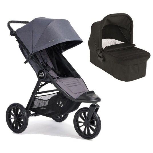 Vogn Babyjogger City Elite 2 Stone Grey + Liggedel Jet Black