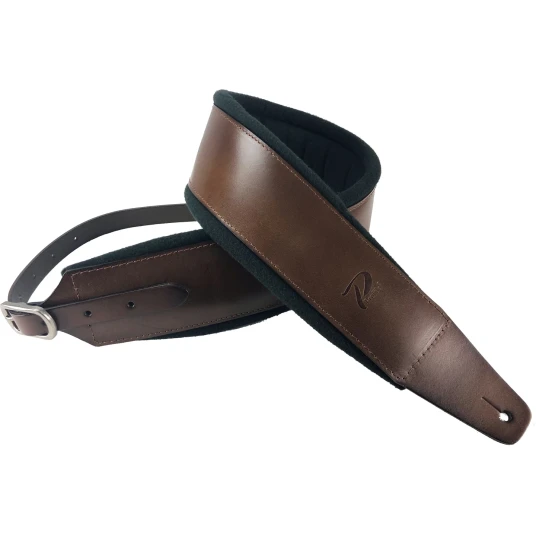 Profile Fpb02 Guitar Strap Dark Tan Pro Italian Leather