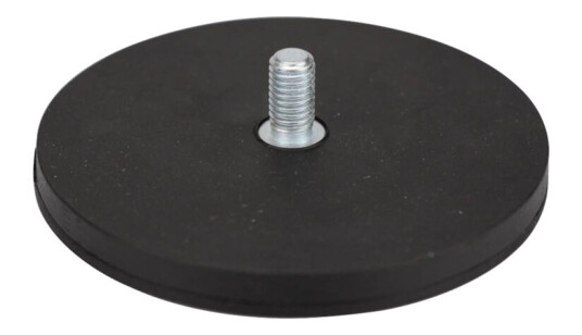 Gummiert magnet 66mm 20 kg styrke M8 Stort bruksområdet | M8 bolt tapp