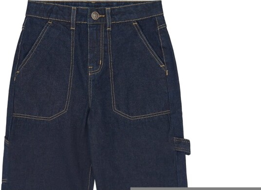 The New Tnbern Baggy Fit Worker Jeans Navy 6