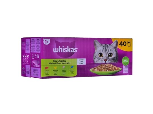 Whiskas Blanding Av Smaker I Gelé For Katter 40X85G Whiskas Blanding Av Smaker I Gelé For Katter 40X85G