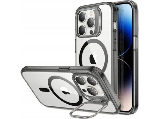 Dėklas Esr Classic Kickstand Halolock Magsafe Iphone 15 Plus Clear/Juodas