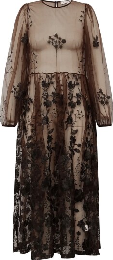 A View Fuschia Dress Brown 40