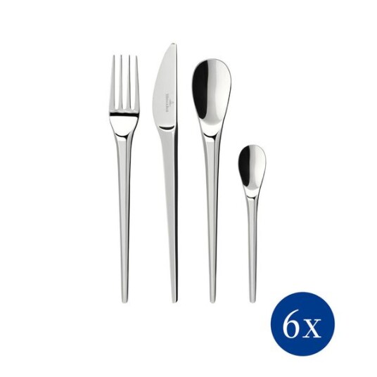 Villeroy & Boch NewMoon bestikk 24 deler Rustfritt stål Villeroy & Boch NewMoon bestikk 24 deler Rustfritt stål