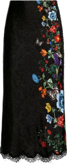 Alice + Olivia Dame Skjørt Flerfarget 2XS,