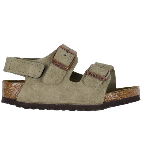 Birkenstock Sandaler Milan HL Suede Taupe 30 Sandals Beige Brun Grå