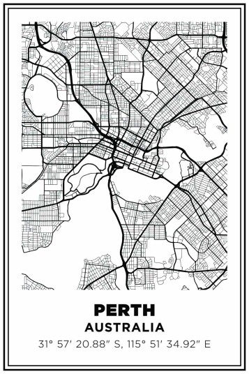 Perth Australia Kart Poster