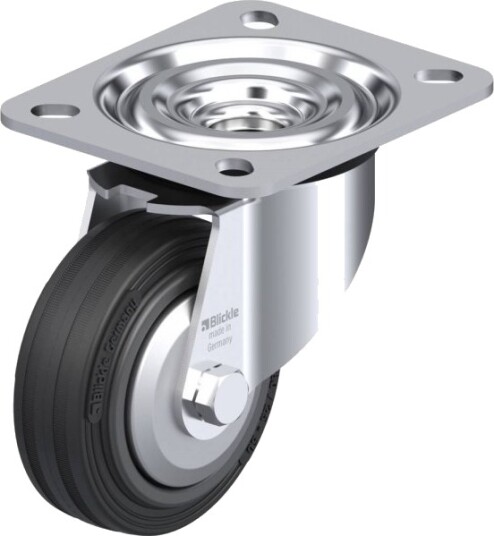 Blickle 71233 L-Vpp 80G-Fa Hjul, Hjuldiameter 80 Mm, Maks. 50 Kg, 1 Stk