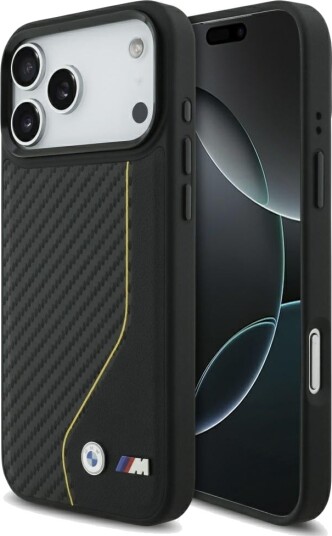 BMW M MagSafe Etui for iPhone 17 Pro Max - Carbon Line Gul