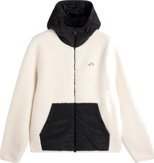 J. Lindeberg Varek Hybrid Zip Hood Cream L