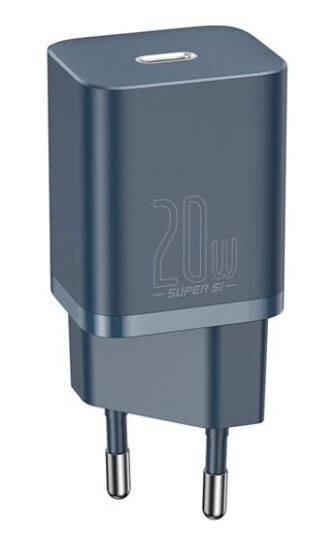Baseus 20W Hurtiglader USB-C Blå Mobillader